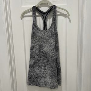 Lululemon racer back tank top black/grey